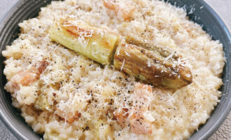 焼き茄子の風味香る トロトロ焼き茄子のリゾット