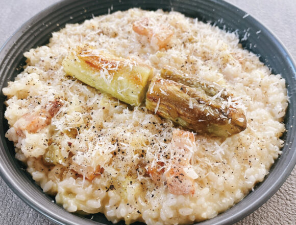 焼き茄子の風味香る トロトロ焼き茄子のリゾット